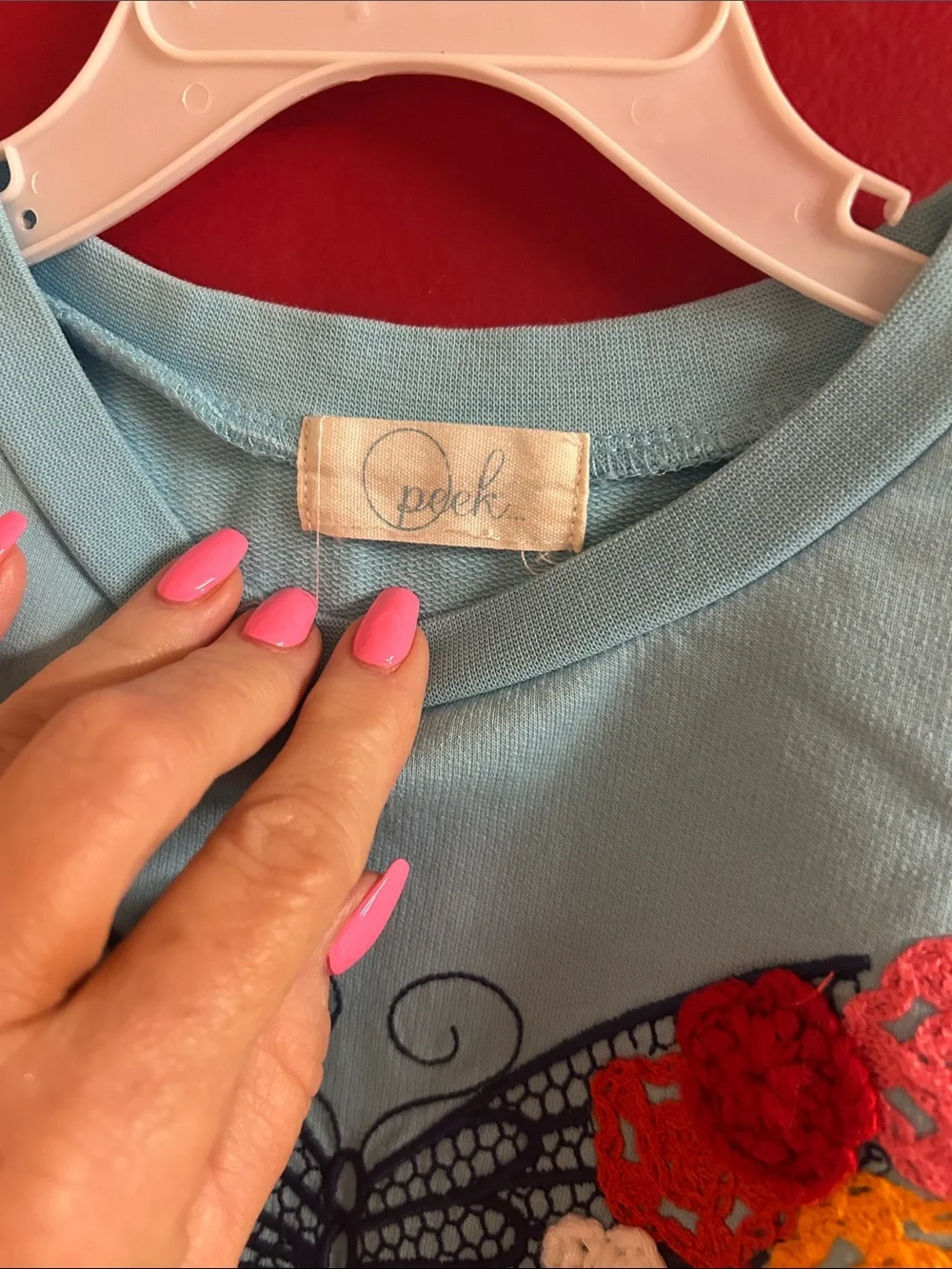 Old Navy black top & Light Blue Butterfly Applique Sweatshirt size 4-5